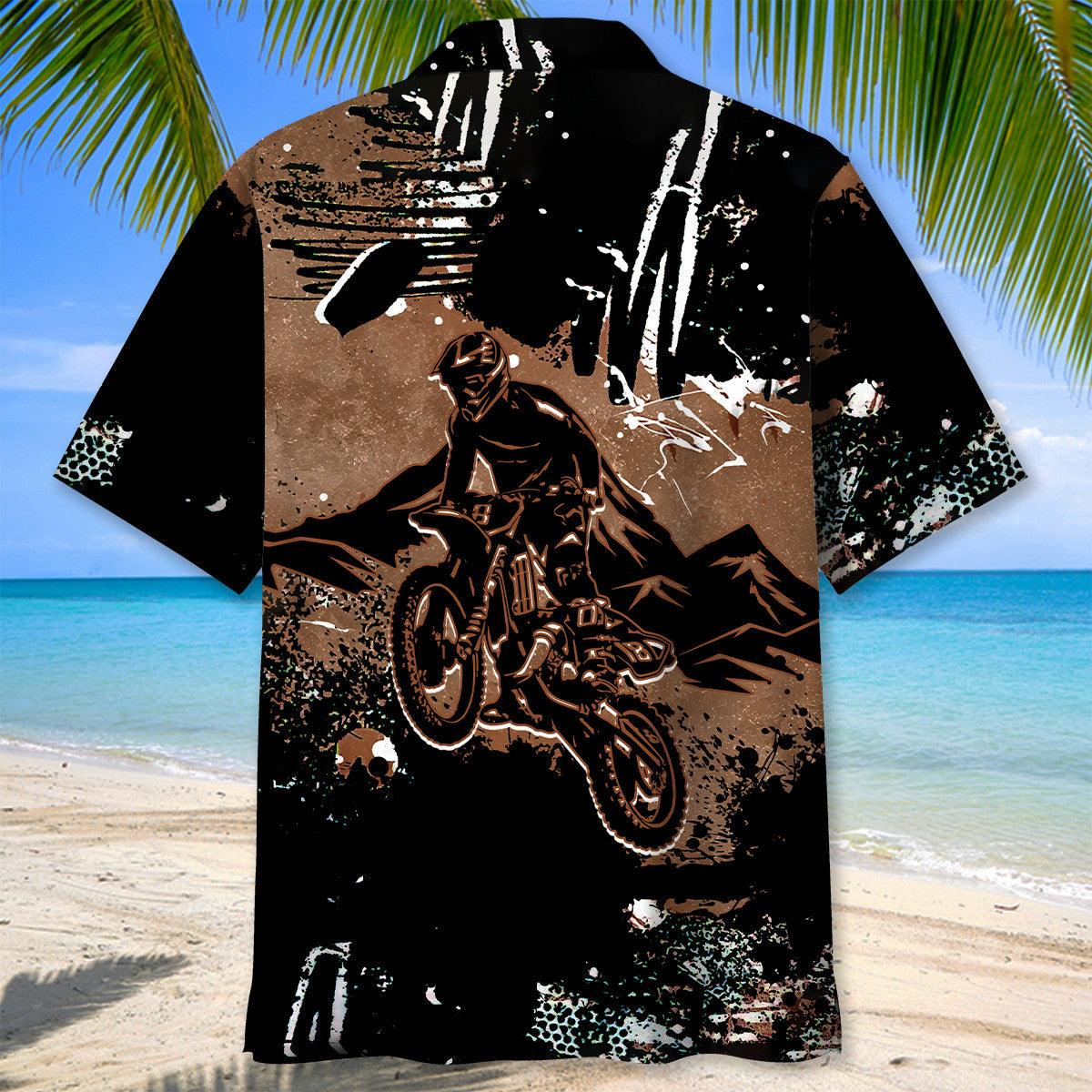 Dirt Bike Dark Mountain Hawaiian Shirt