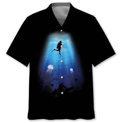 Scuba Diving Light Hawaiian Shirt