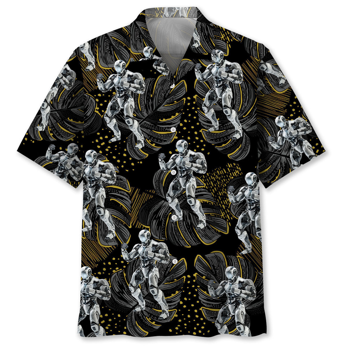 Robot Fighter Hawaiian Shirt