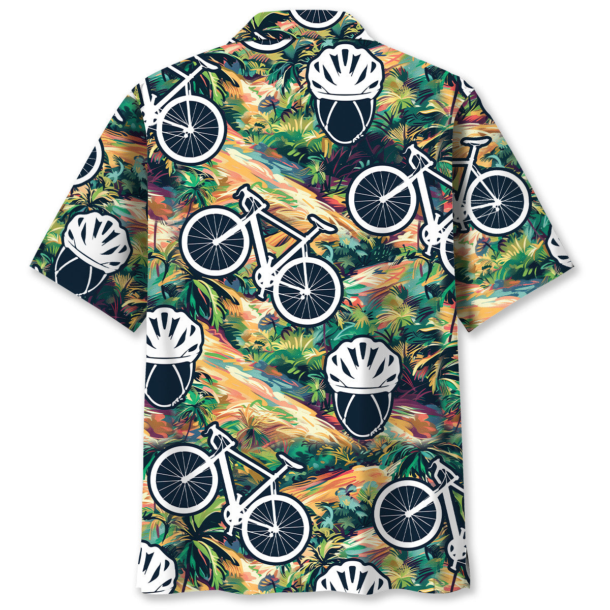 Cycling Tropical Terrain Hawaiian Shirt