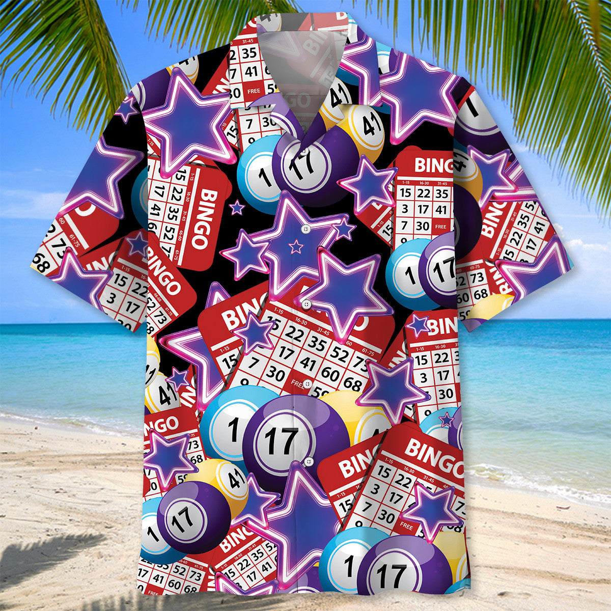 Bingo Neon Hawaiian Shirt