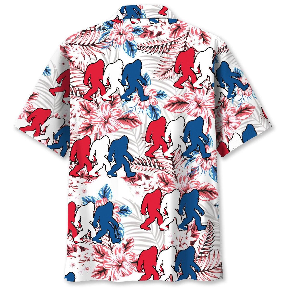 Funny Bigfoot USA Hawaiian Shirt