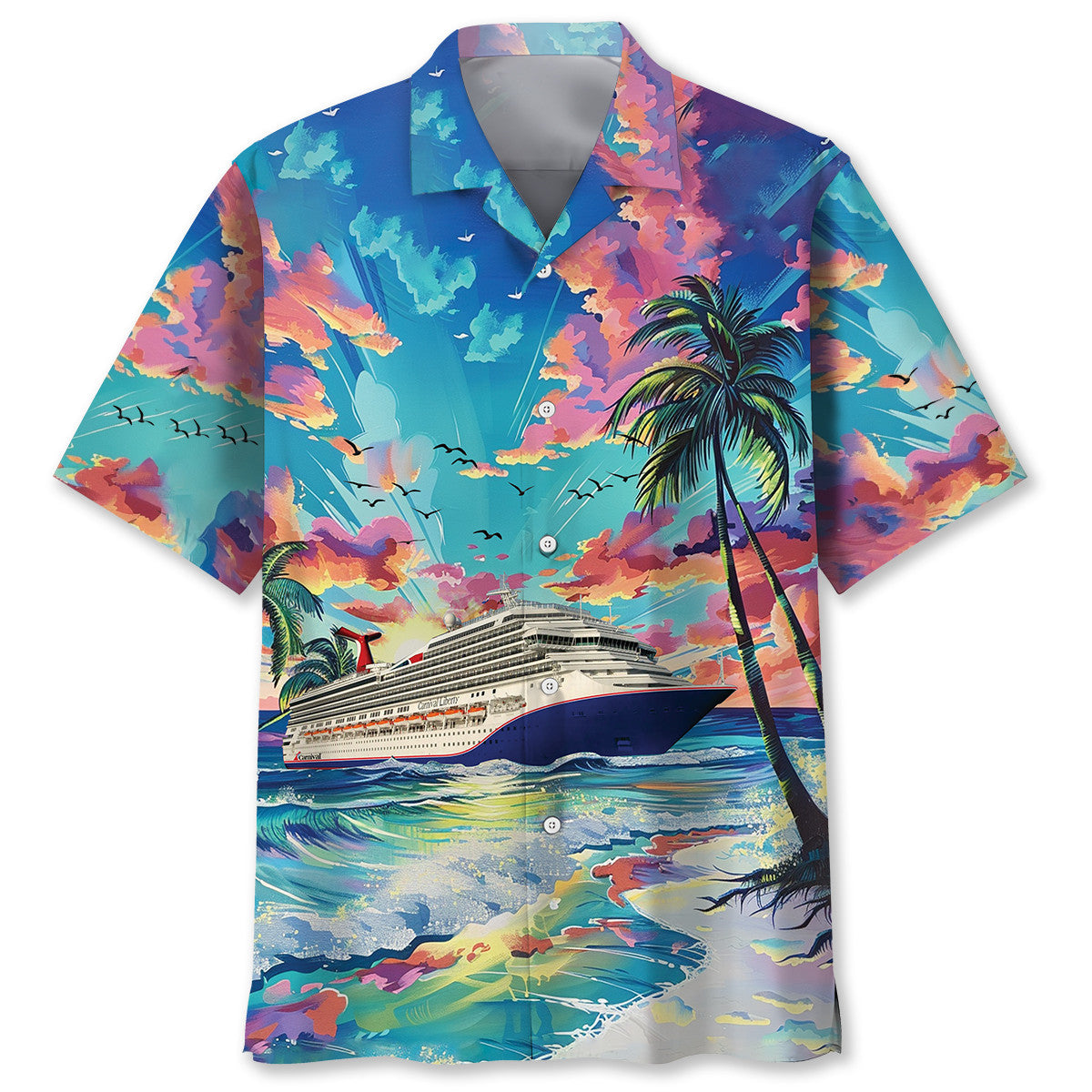 Cruise Cloudy Sky Hawaiian Shirt