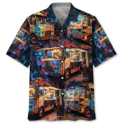 Vintage Street Food Truck Hawaiian Shirt