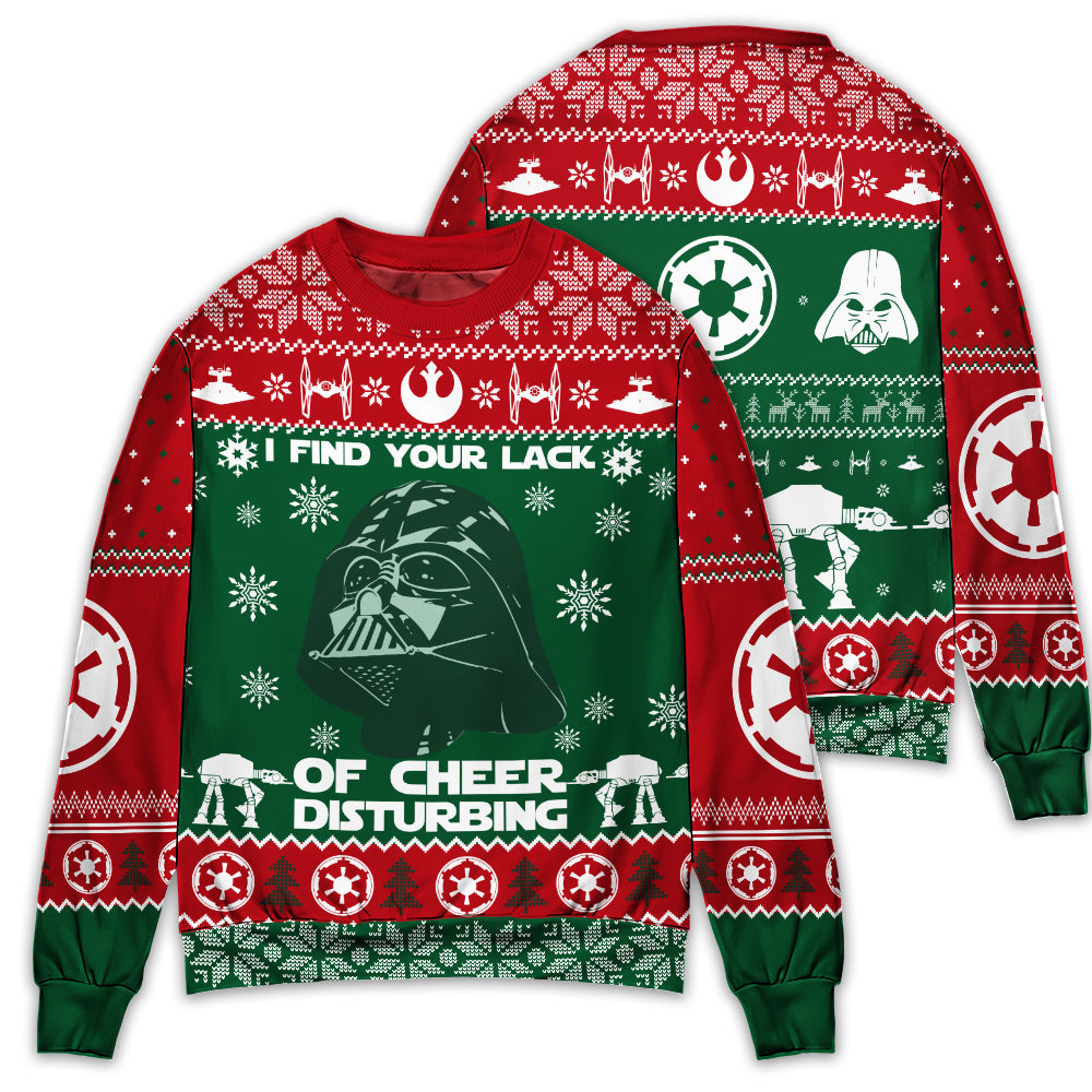Christmas Star Wars Darth Vader - Sweater - Ugly Christmas Sweaters
