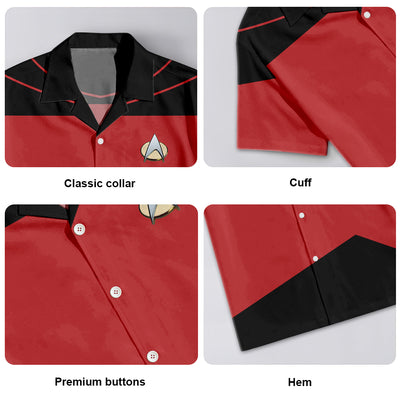 Star Trek Picard The Next Generation Red Costume Cool - Hawaiian Shirt