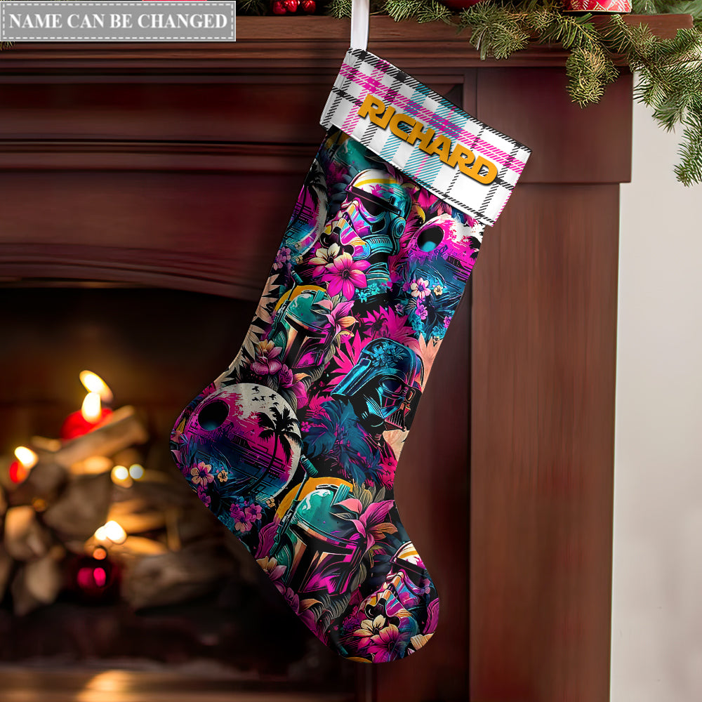 Christmas Star Wars Special Star Wars Synthwave Personalized - Christmas Stocking