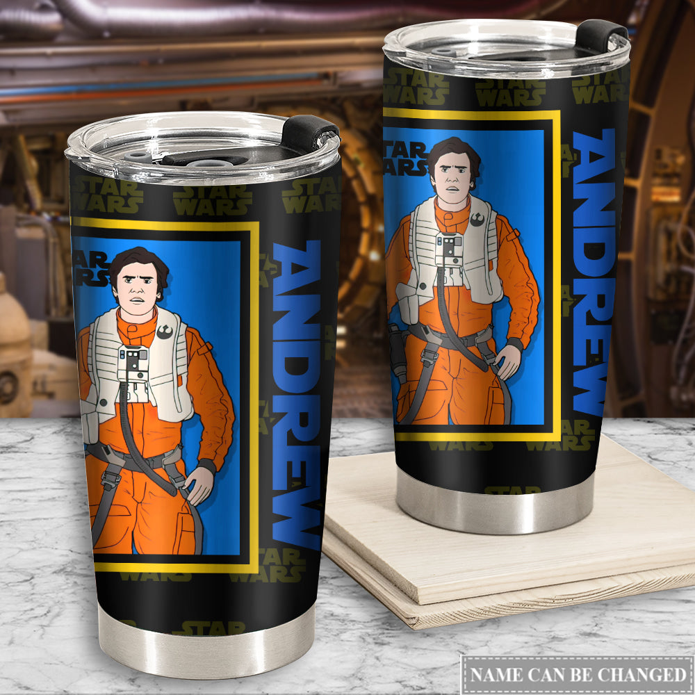 Star Wars Poe Dameron Gift For Fan Personalized - Tumbler
