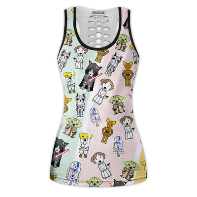 Cute Star Dogs - Tank Top Hollow