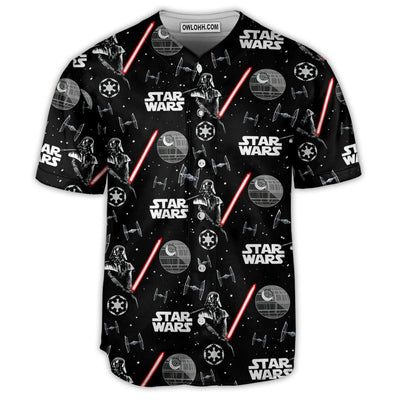 Star Wars Darth Vader With Light Saber - Baseball Jersey