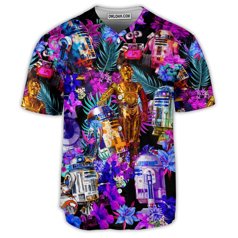 Special Star Wars R2-D2 With Friends Synthwave - Baseball Jersey