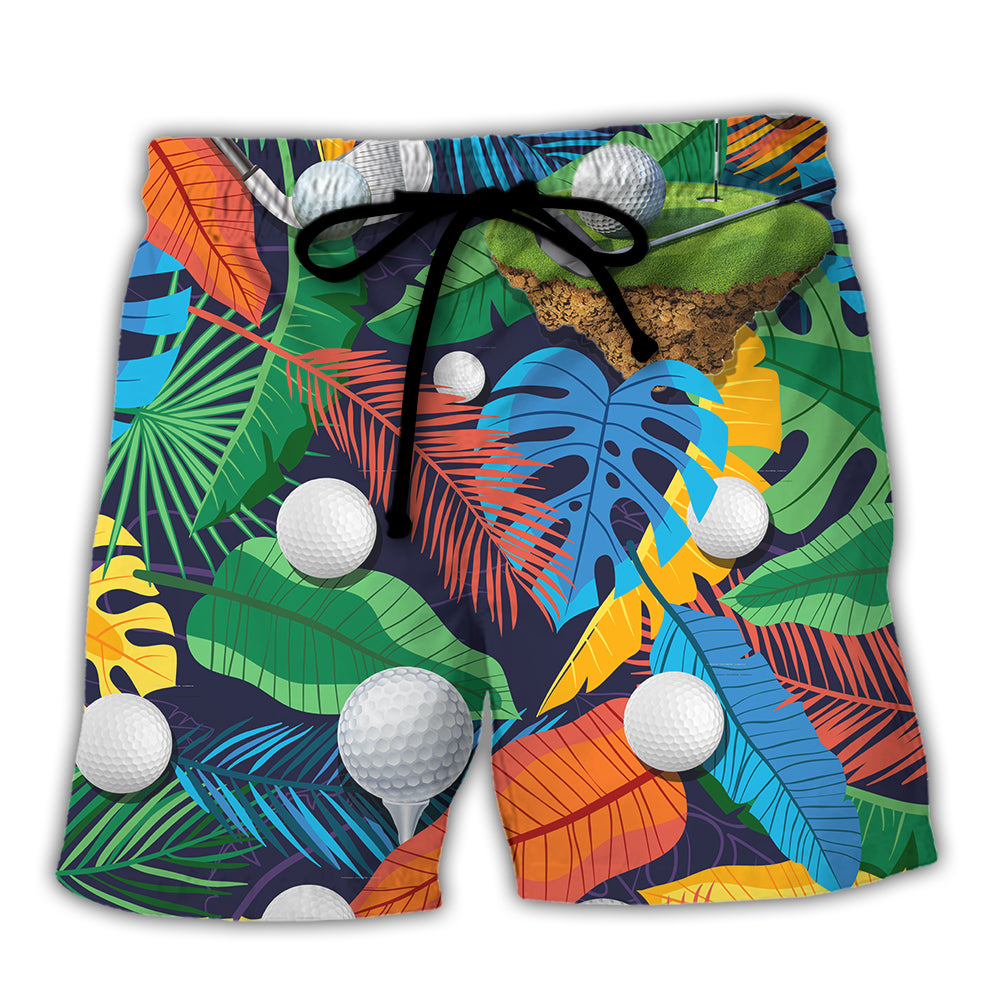 Golf Funny It Takes A Lot Of Balls To Golf The Way I Do Tropical Golf Lover - Beach  Short