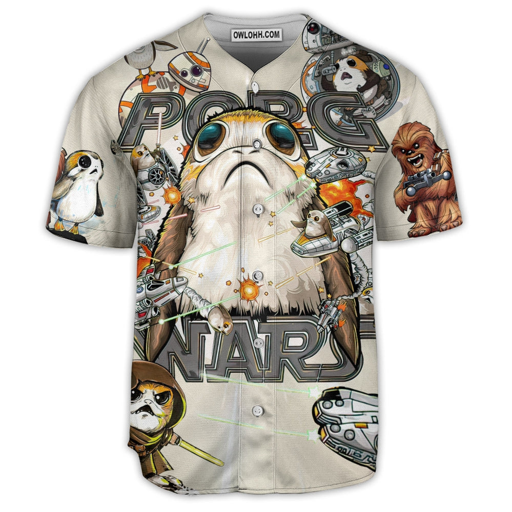 Star Wars Porg So Cute Porg Wars - Baseball Jersey