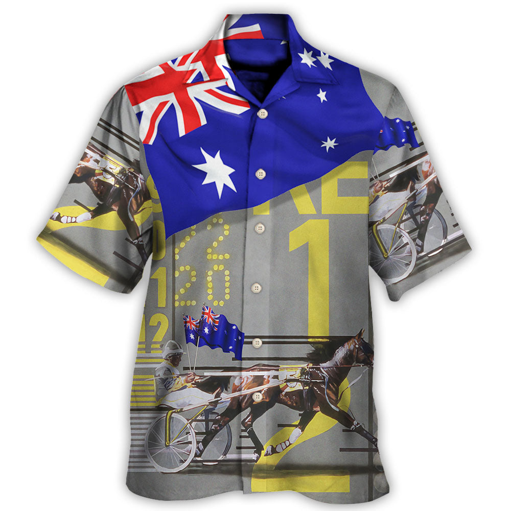 Harness Racing Horse Australia Vibe - Hawaiian Shirt - Owls Matrix LTD