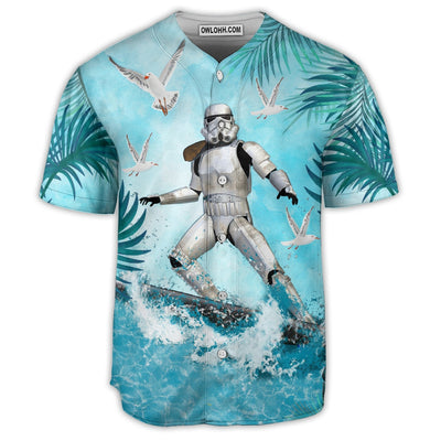 Star Wars Stormtrooper Surfing - Baseball Jersey