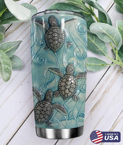 Turtle Lover Ocean - Tumbler - Owls Matrix LTD