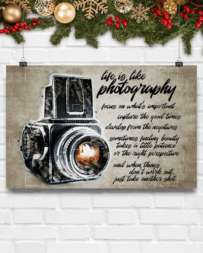 Photography Photographer Take Another Shot - Horizontal Poster - Owls Matrix LTD