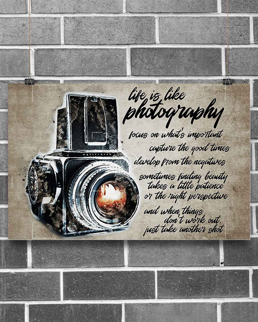 Photography Photographer Take Another Shot - Horizontal Poster - Owls Matrix LTD