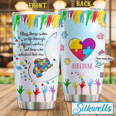 Autism Bless Those Who Personalized - Tumbler - Owls Matrix LTD