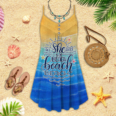 Beach Girl Love The Sun - Summer Dress - Owls Matrix LTD