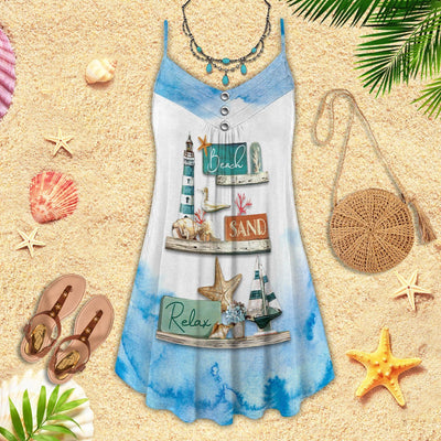Beach Sand Relax - Summer Dress - Owls Matrix LTD