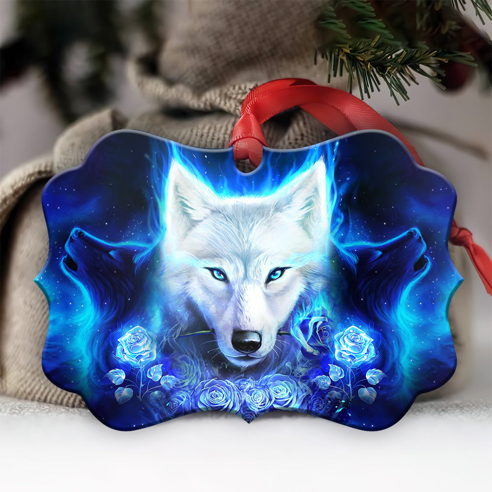 Wolf Classic Blue Style - Horizontal Ornament - Owls Matrix LTD