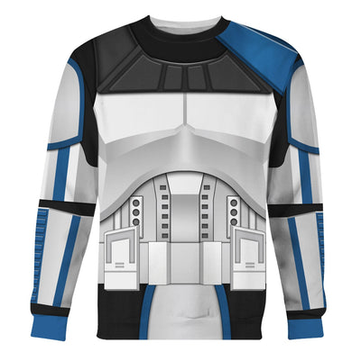 Star Wars Captain Rex Costume - Sweater - Ugly Christmas Sweater