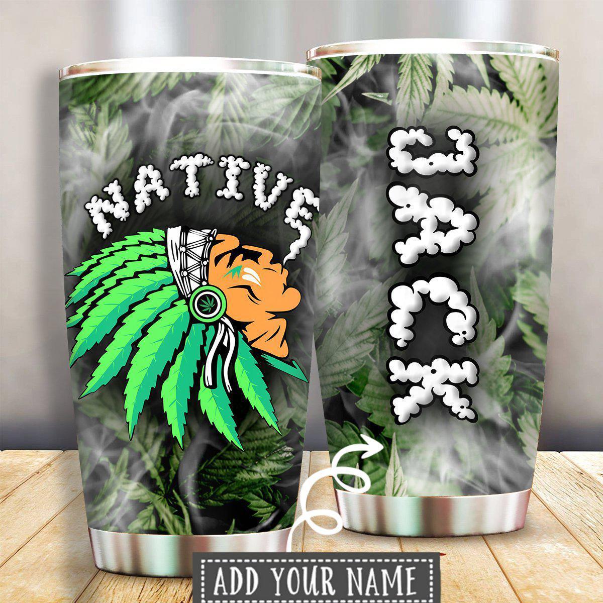 Native American Human High Funny Personalized - Tumbler - Owls Matrix LTD