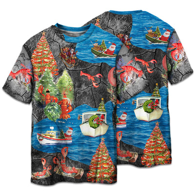 T-shirt / S Christmas You Are My Lobster - Pajamas Short Sleeve - Owls Matrix LTD