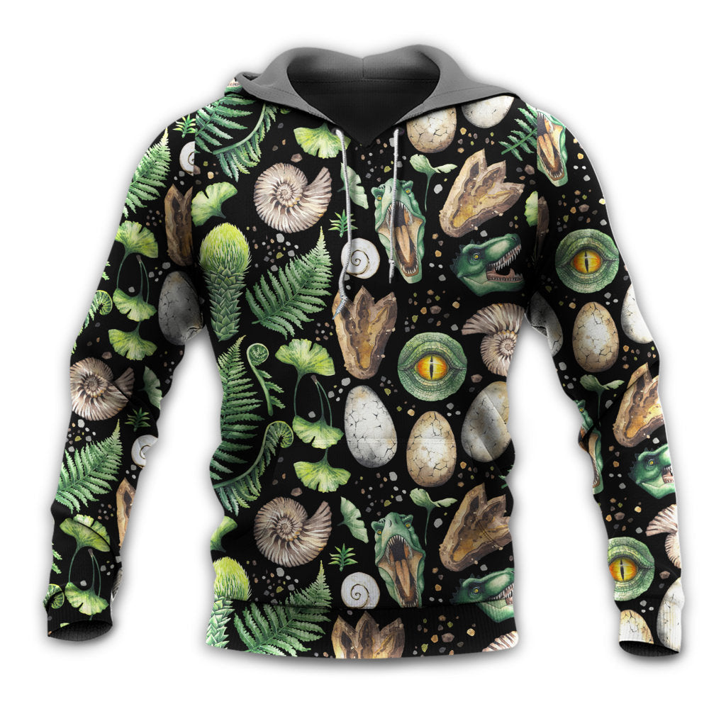 Unisex Hoodie / S Dinosaur Amazing Pieces Black Style - Hoodie - Owls Matrix LTD