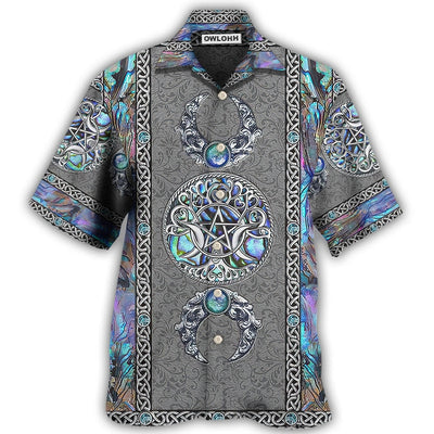 Hawaiian Shirt / Adults / S Wicca Mystery Spirit Triple Moon Witch - Hawaiian Shirt - Owls Matrix LTD