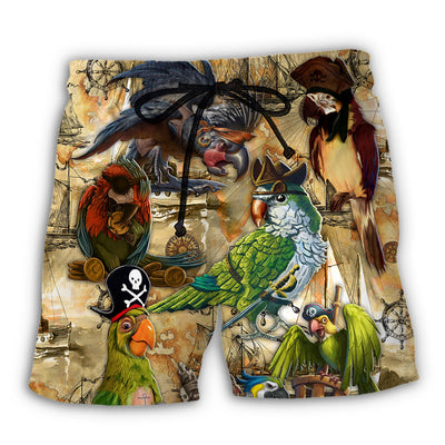 Parrot Pirates Life Vintage - Beach Short - Owls Matrix LTD