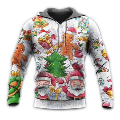 Unisex Hoodie / S Christmas Santa Cutie Winter Snowman Gingerbread - Hoodie - Owls Matrix LTD
