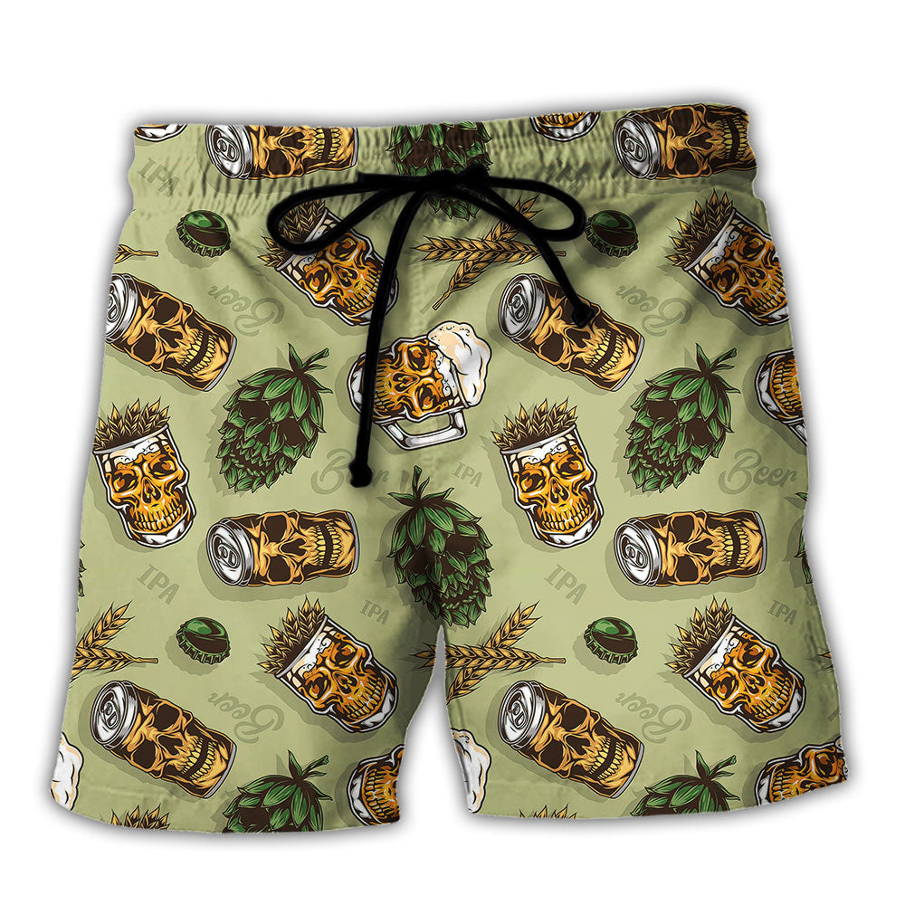 Beer Favorite Bassic Background - Beach Short - Owls Matrix LTD