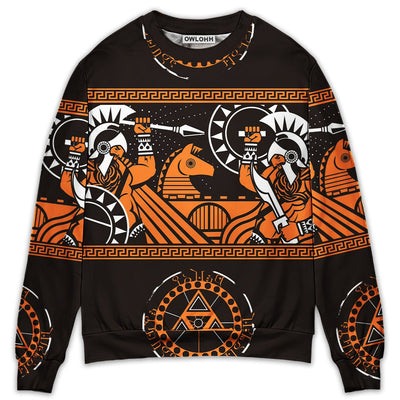 Sweater / S Warrior Spartan Warriors So Nice - Sweater - Ugly Christmas Sweaters - Owls Matrix LTD