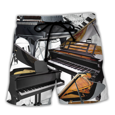 Piano Luxury Piano Style - Beach Short - Owls Matrix LTD