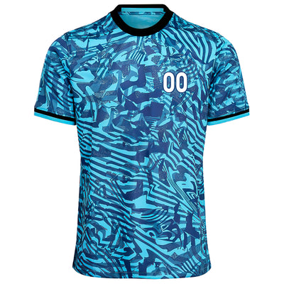 Custom Blue Granite Pattern - Soccer Uniform Jersey