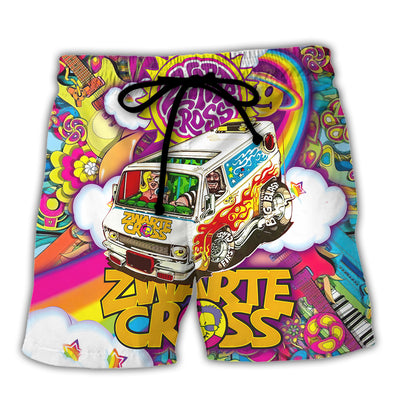 Music Event Zwarte Cross Follow The Beat Hippie Style - Beach Short - Owls Matrix LTD