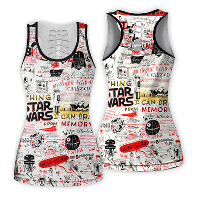 Star Wars All Funny Quotes Comic Style - Tank Top Hollow