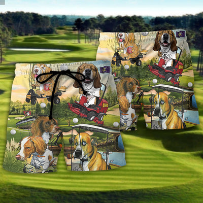 Golf Funny Dog Golf Cart This Is How I Roll Golf Lover - Beach Short