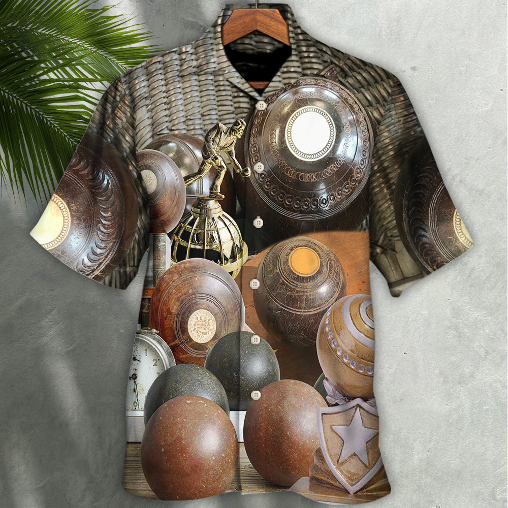 Lawn Bowling The Legend Champion Never Die - Hawaiian Shirt - Owls Matrix LTD