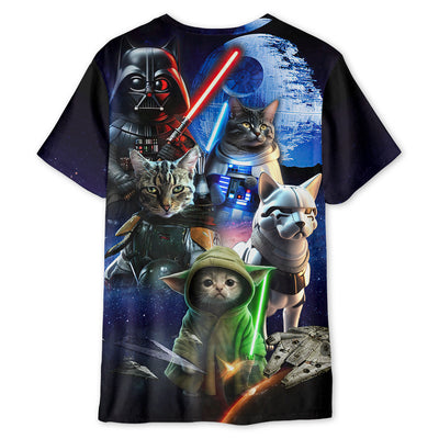Star Wars Cat All Star - Unisex 3D T-shirt