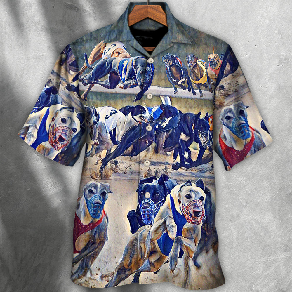 Dog Racing Has Been In Steep Decline For Years Greyhound - Hawaiian Shirt - Owls Matrix LTD