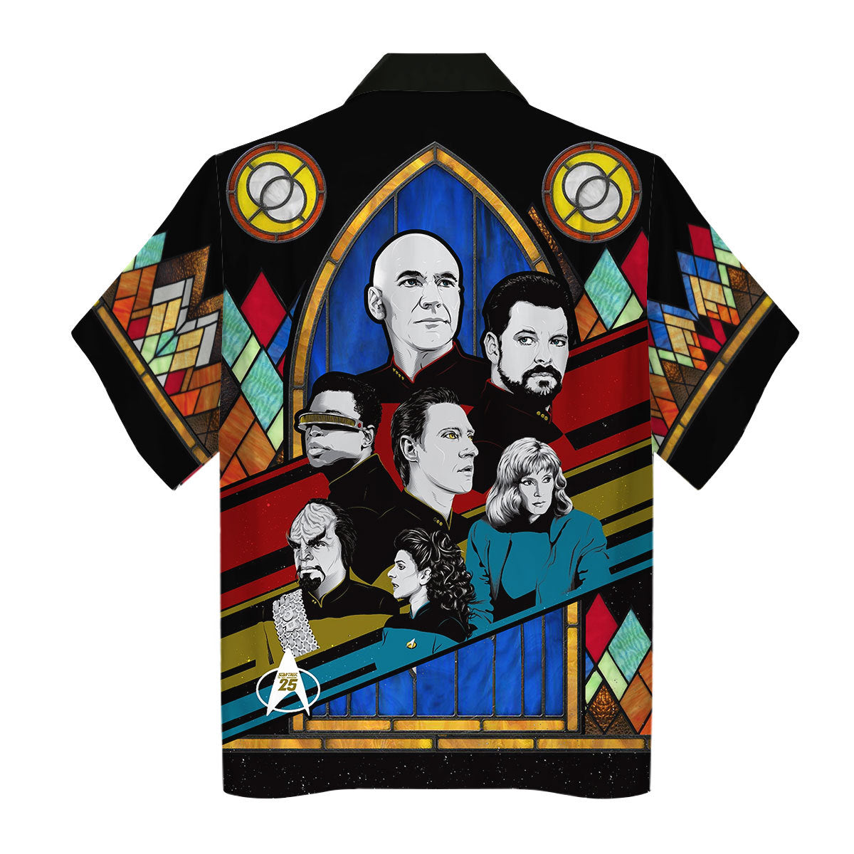 Star Trek The Next Generation Retro Character Squares Cool - Hawaiian Shirt