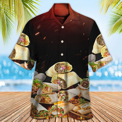 Food Burritos Fast Food Delicious - Hawaiian Shirt - Owls Matrix LTD