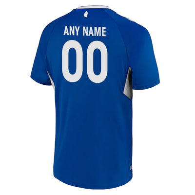 Custom Blue Navy Sunk Texture And White - Soccer Uniform Jersey