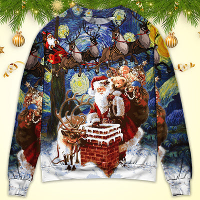 Christmas Santa Coming For You - Sweater - Ugly Christmas Sweaters - Owls Matrix LTD