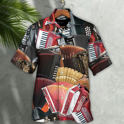 Accordion A Gentleman Is Someone Who Can Play The Accordion - Hawaiian Shirt - Owls Matrix LTD