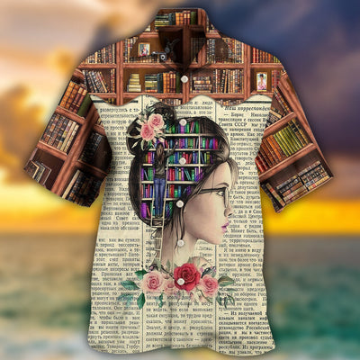 Book Lover And Into The Book Store I Go - Hawaiian Shirt - Owls Matrix LTD