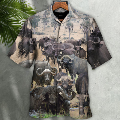Buffalo This Is Our Happy Place - Hawaiian Shirt - Owls Matrix LTD